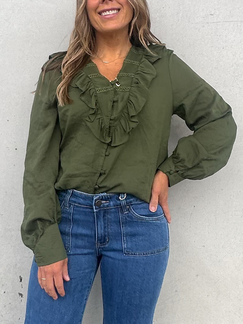 Amanda Blouse - Olive