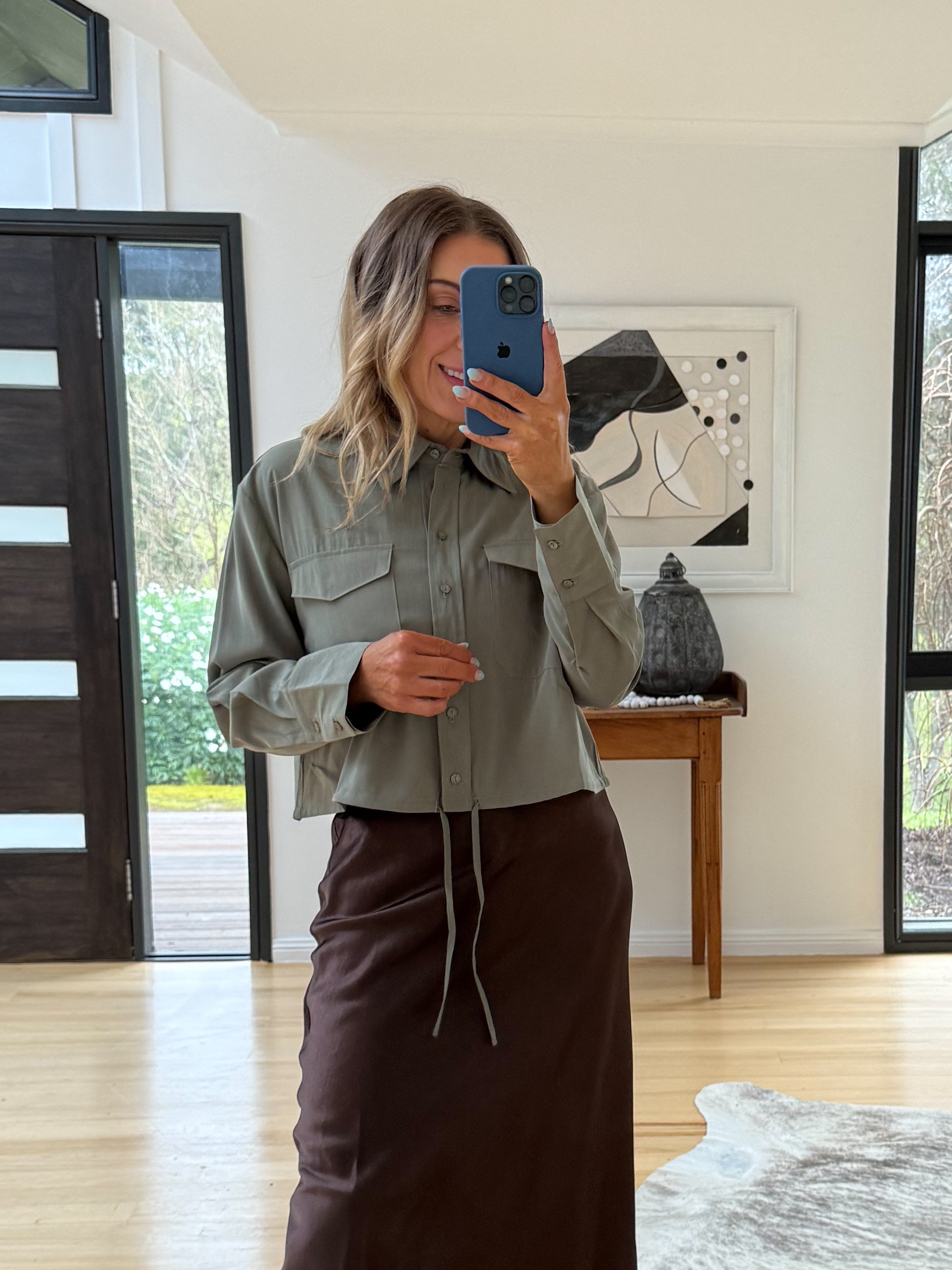 Hailey Shirt- Sage