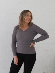 Dawson Knit Top - Grey