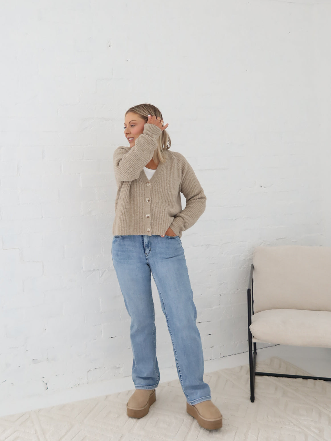 Dane Cardigan- Taupe