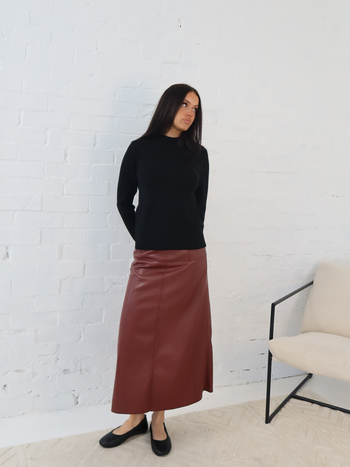 Saffy Skirt - Burgundy