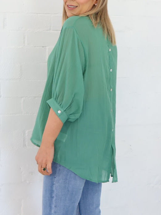 Mimi Blouse - Gumleaf