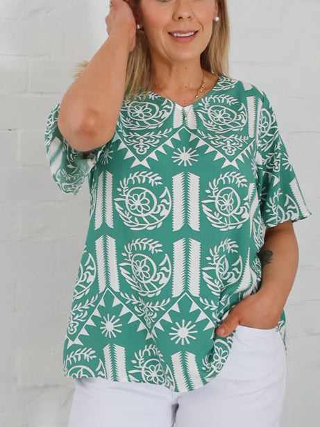 Renee Top- Green