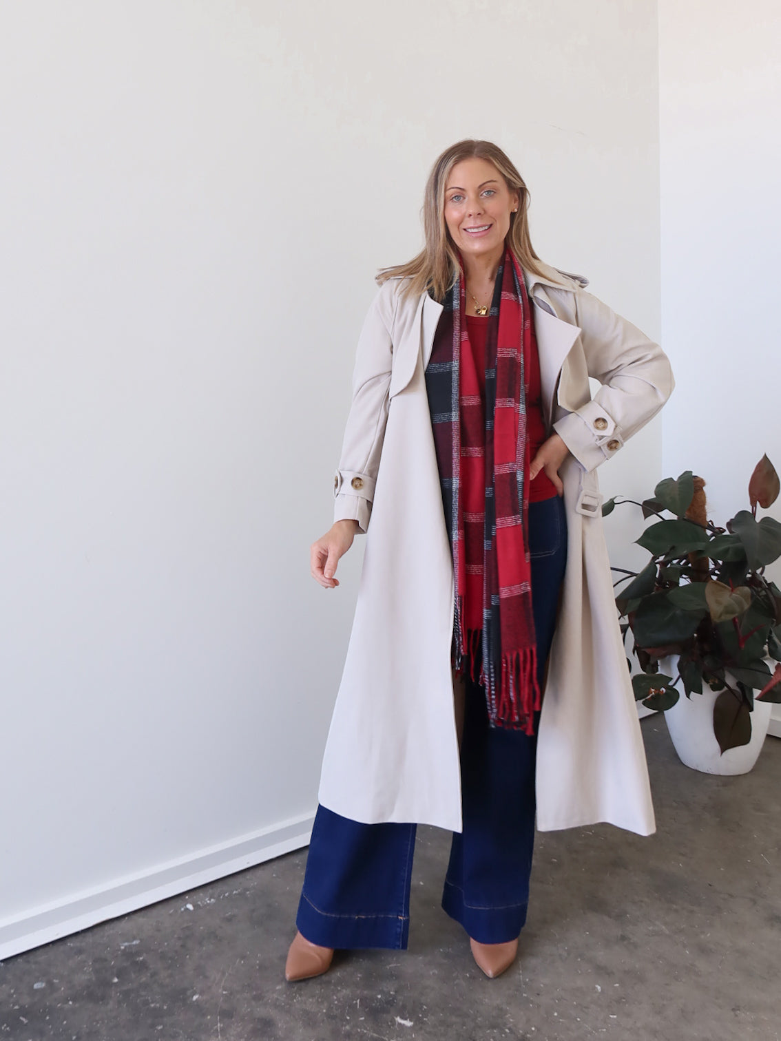 Farrah Trench Coat - Natural