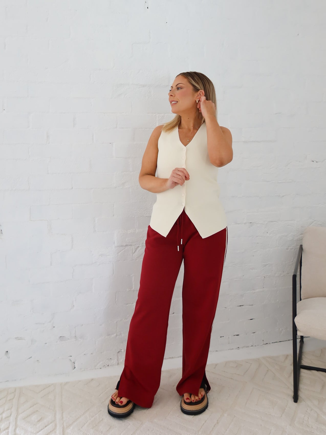 Sullivan Pants - Burgundy