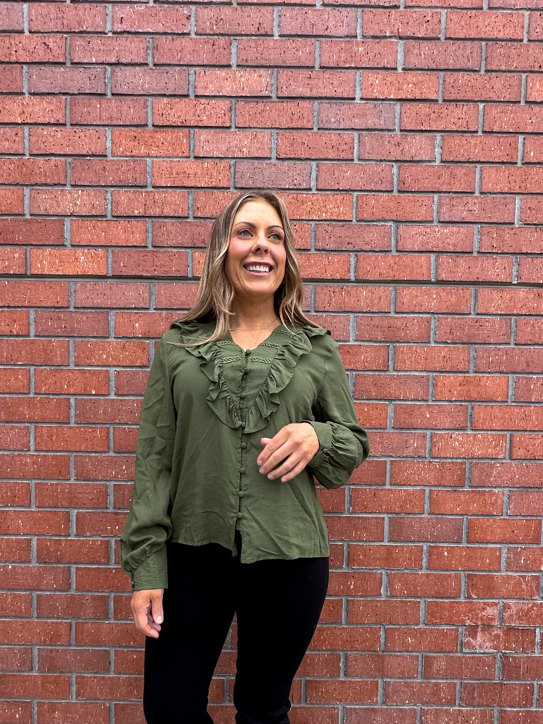 Amanda Blouse - Olive