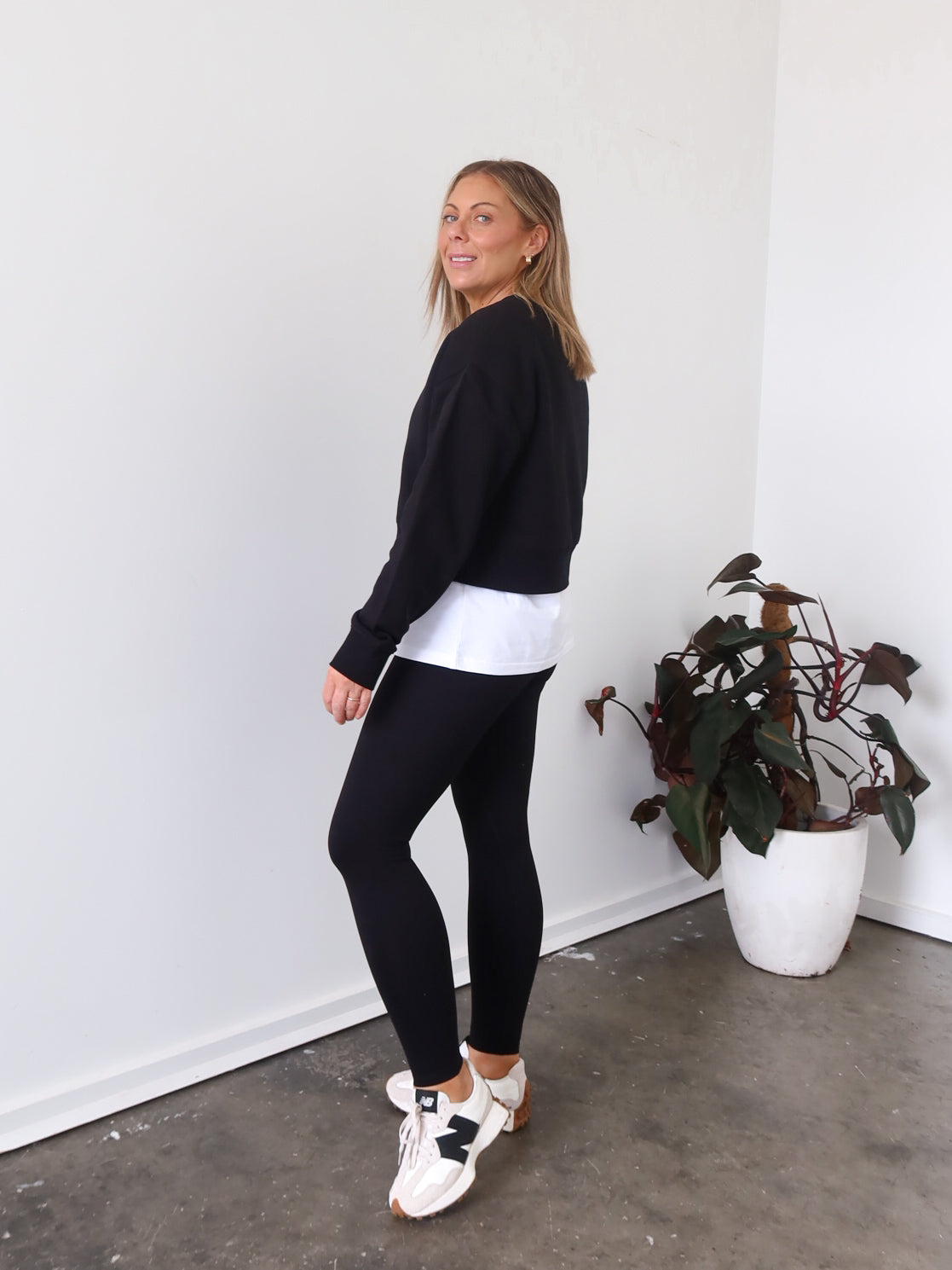 Freya Cropped Crew Sweater