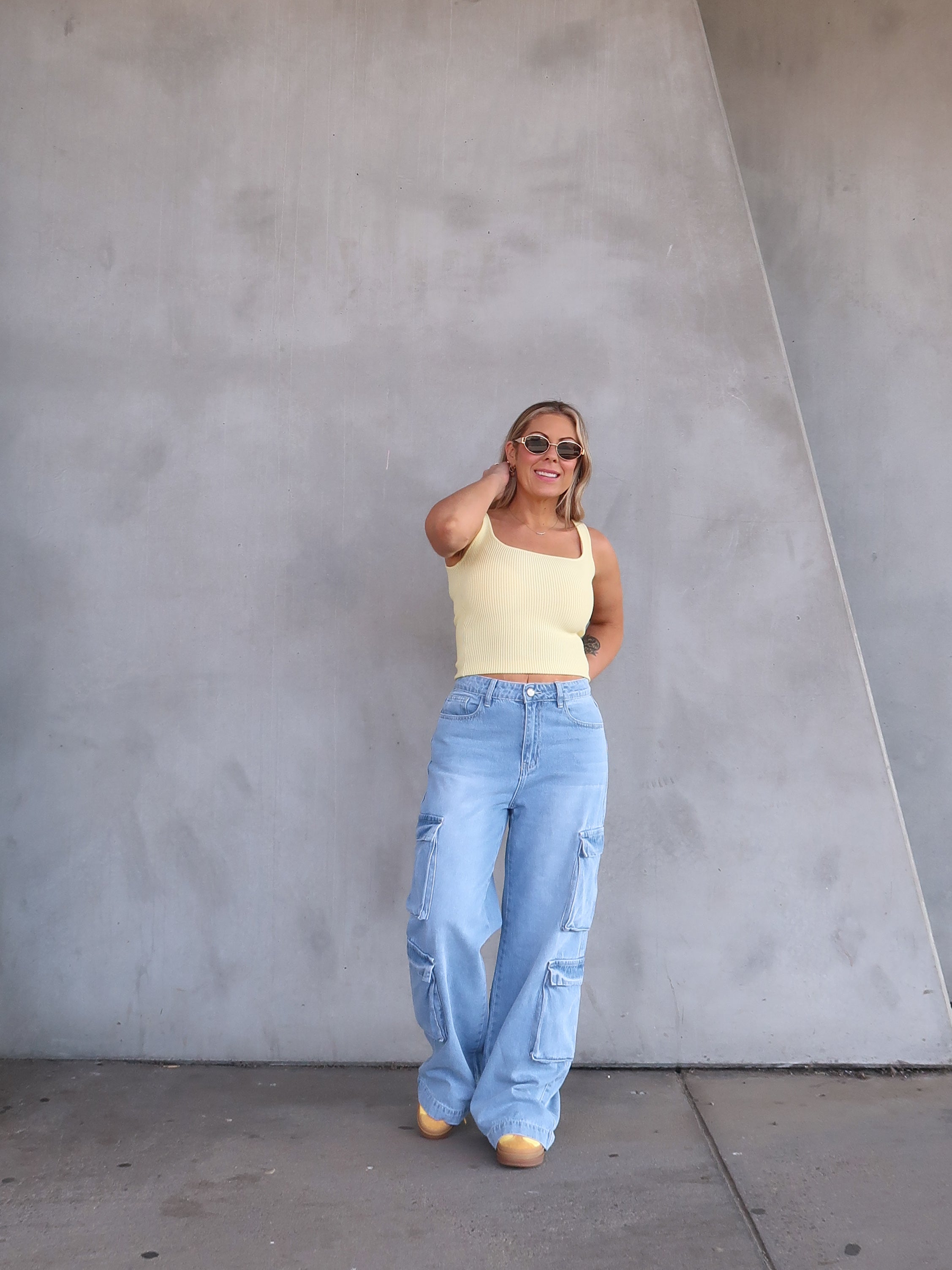 Paxton Cargo Jeans- Light