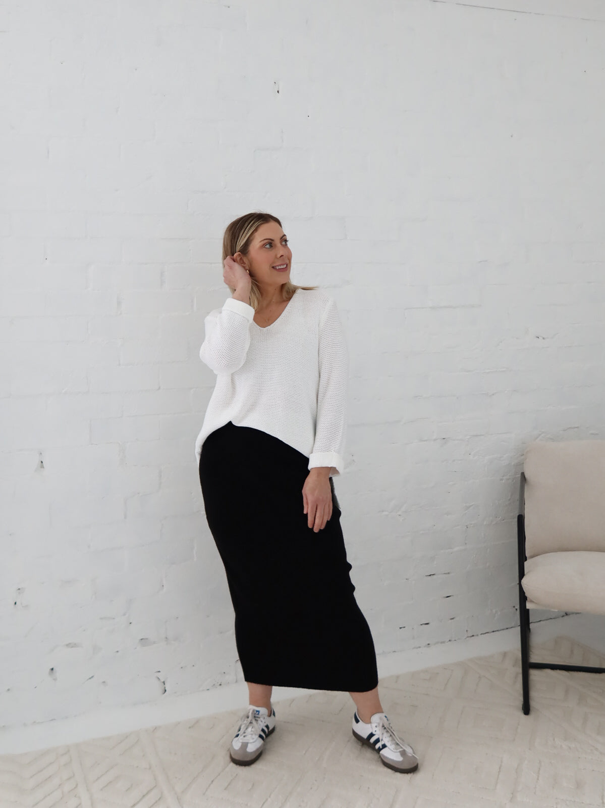 Sailah Knit - White