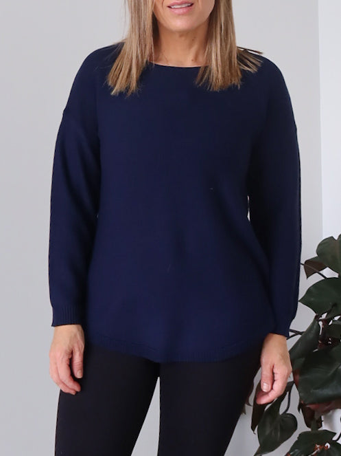 Saxon Knit - Navy