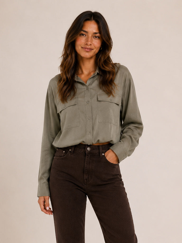 Hailey Shirt- Sage