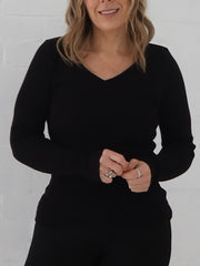 Dawson Knit Top - Black