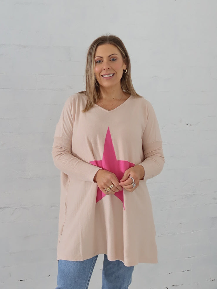 Maeve Star Knit - Bone