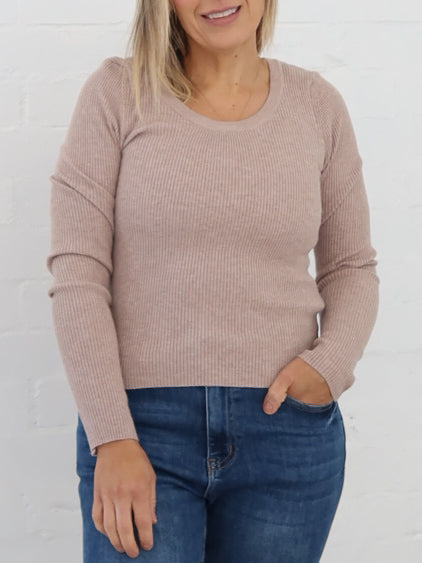 Selma Knit Top - Mocha