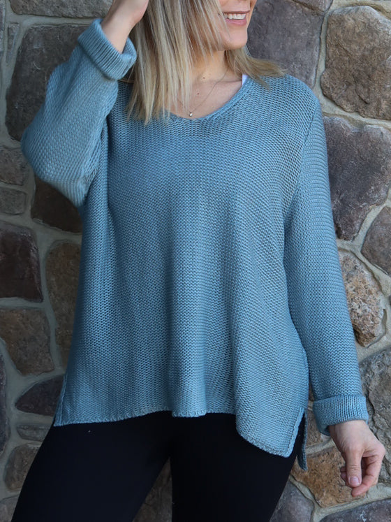 Sailah Knit - Steel Blue