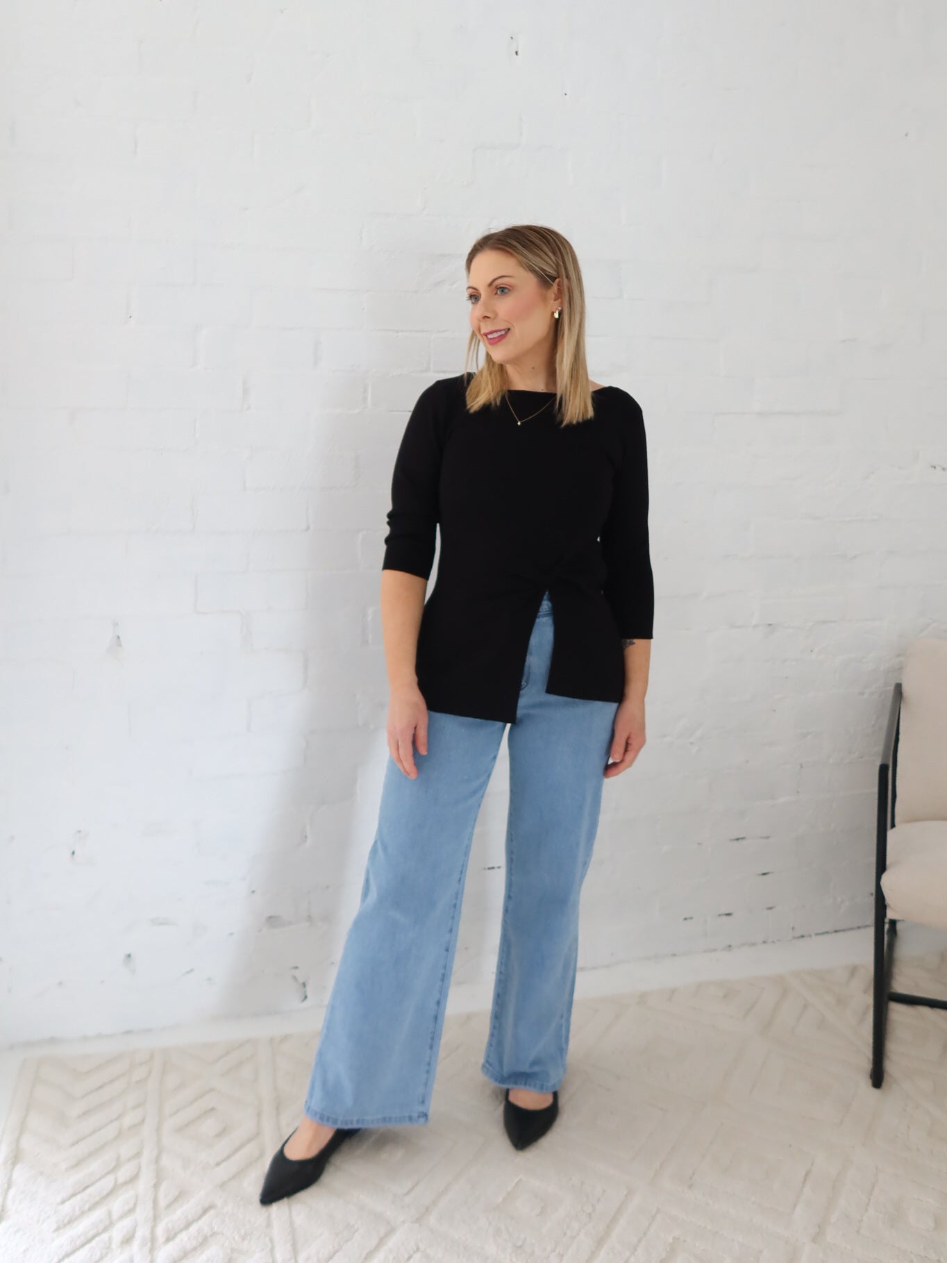 Ailani Knit Top - Black