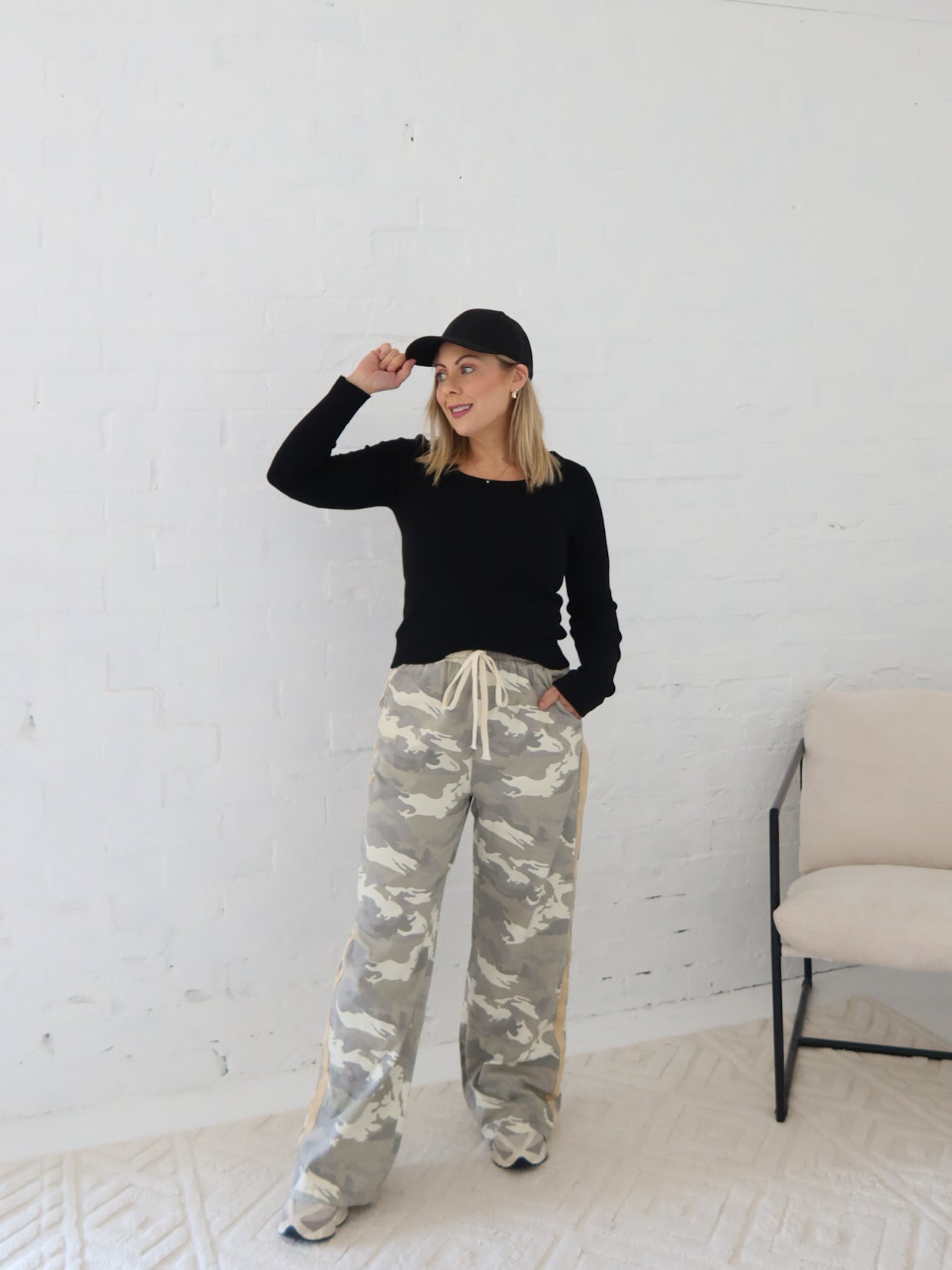 Royce Pant- Gold Stripe