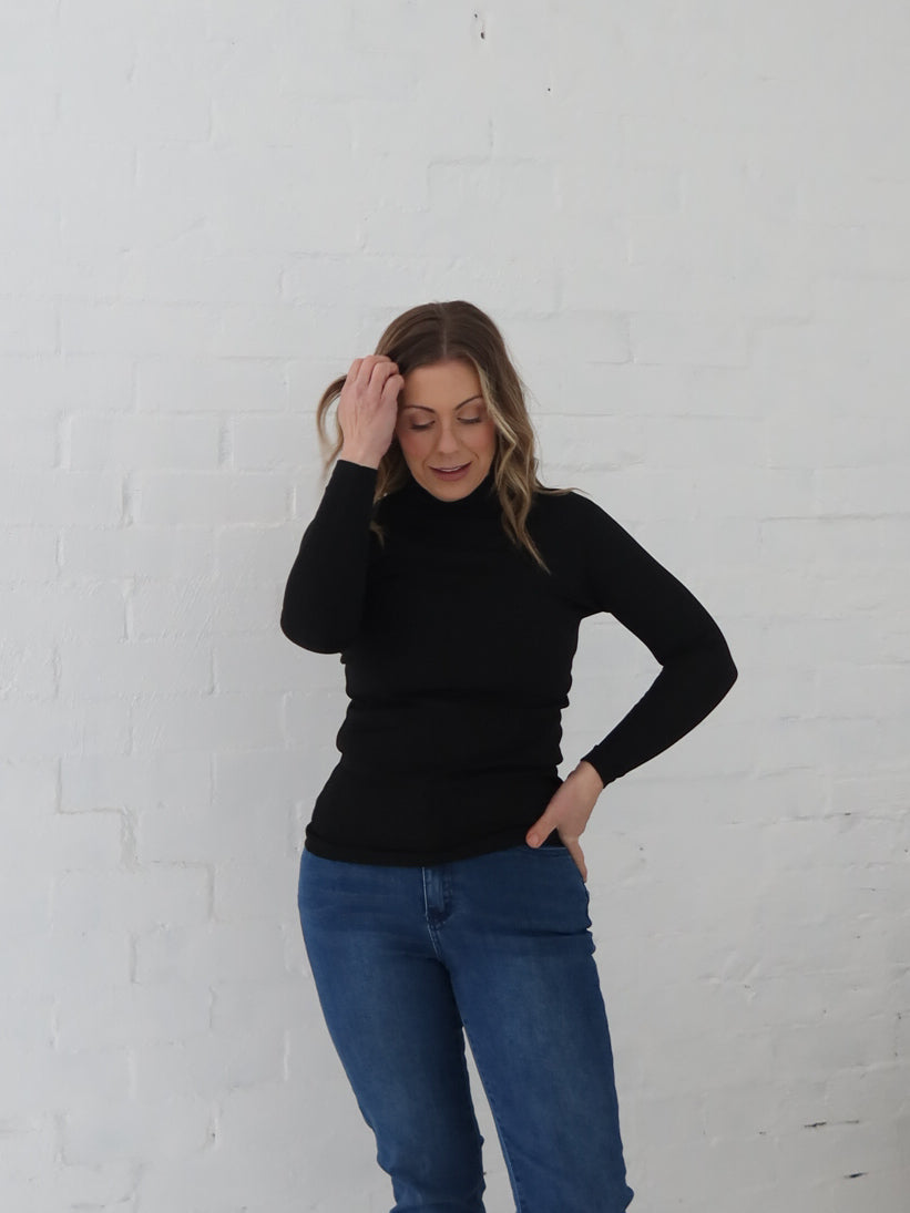 Wilder Long Sleeve Top - Black