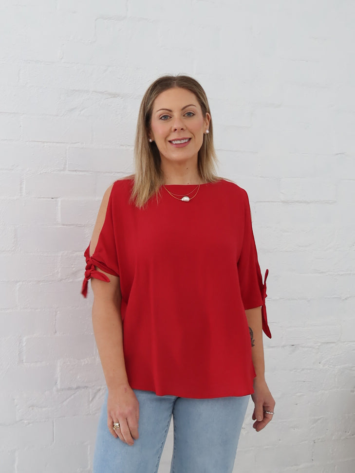 Rosella Top- Red