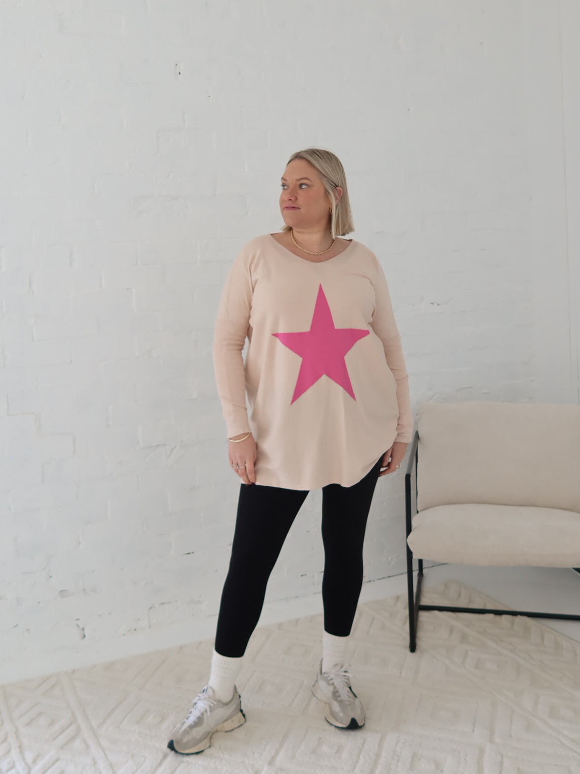 Maeve Star Knit - Bone