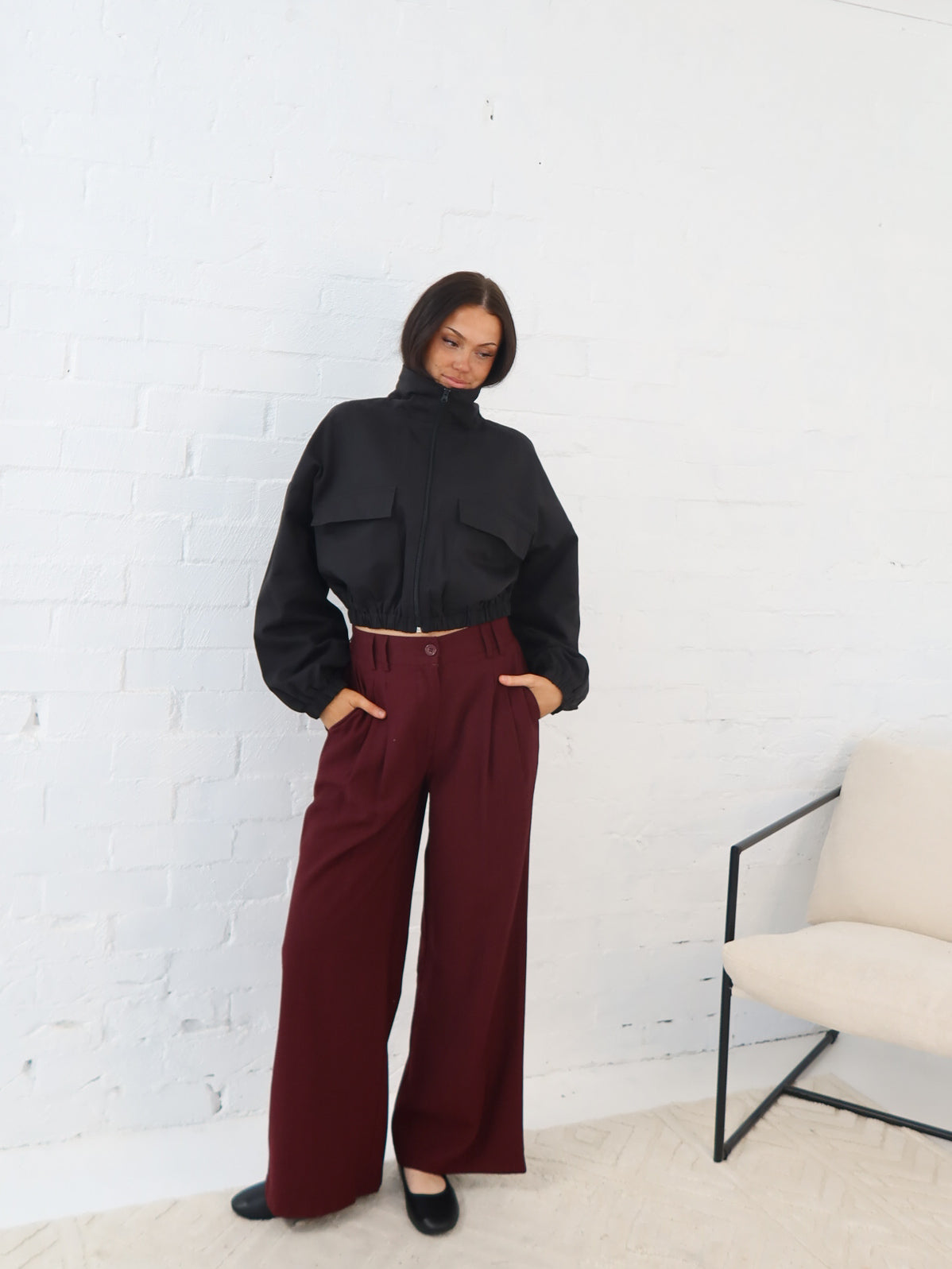 Lain Pants - Burgundy