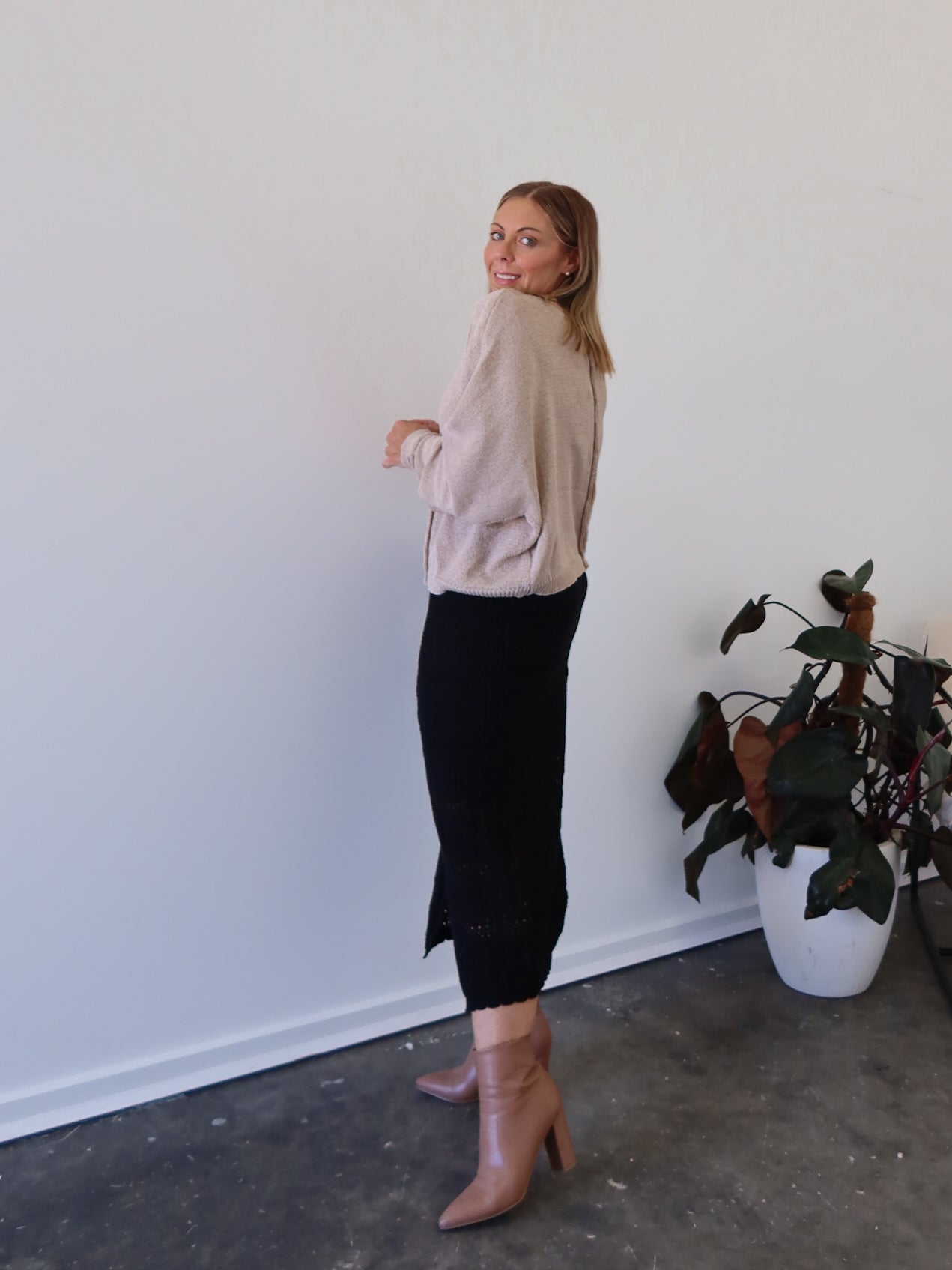 Radiance Crochet Skirt - Black