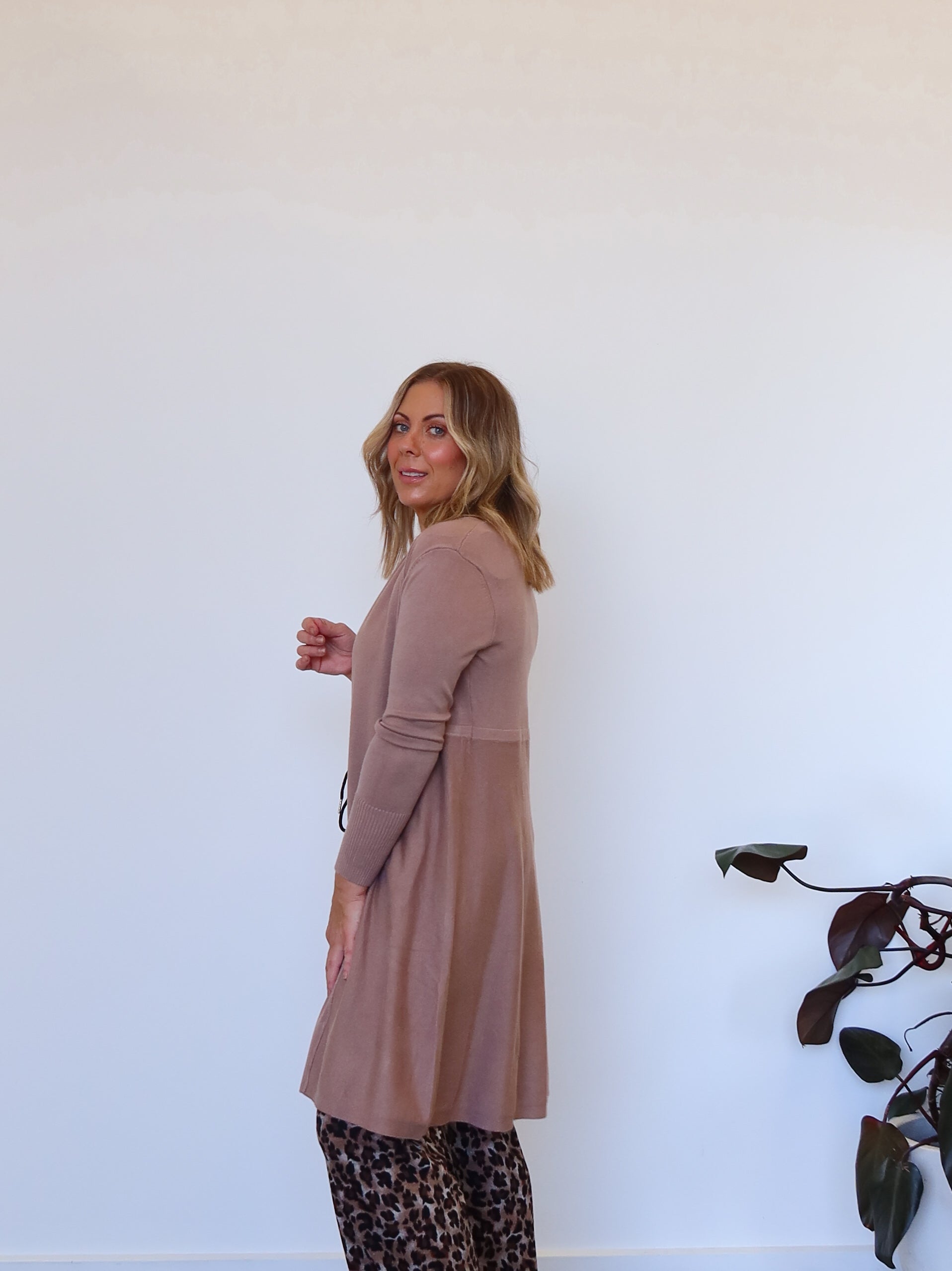 Rowan Cardigan - Mushroom