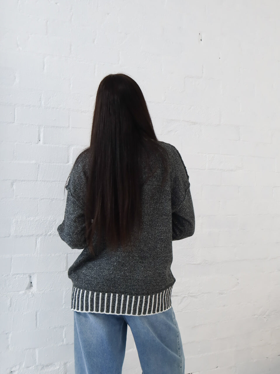 Felicity Knit - Black Fleck