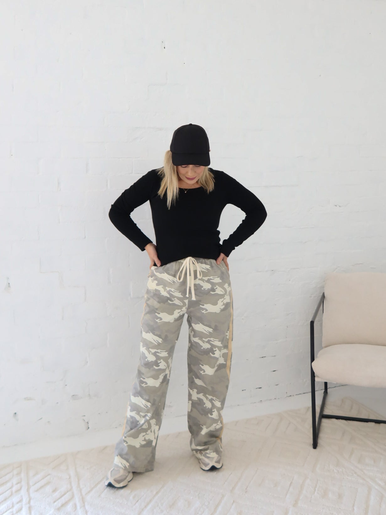 Royce Pant- Gold Stripe