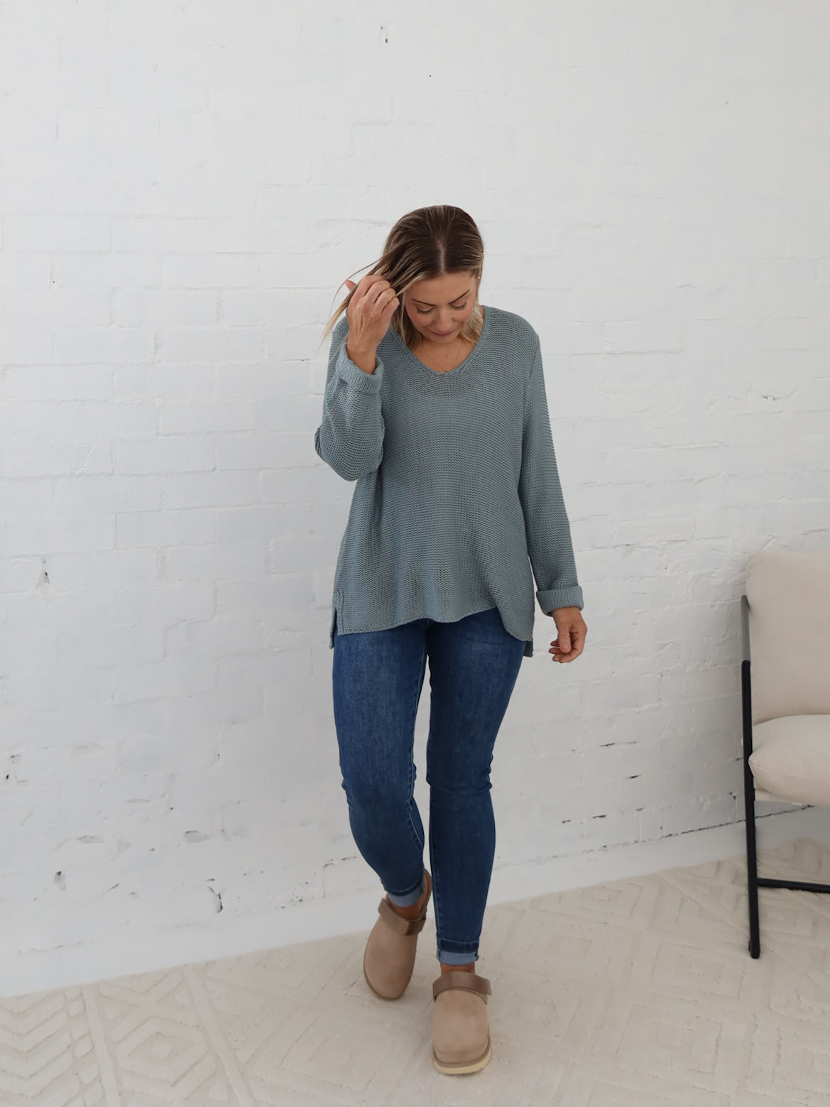 Sailah Knit - Steel Blue