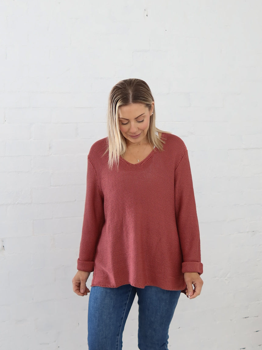 Sailah Knit - Rosewood