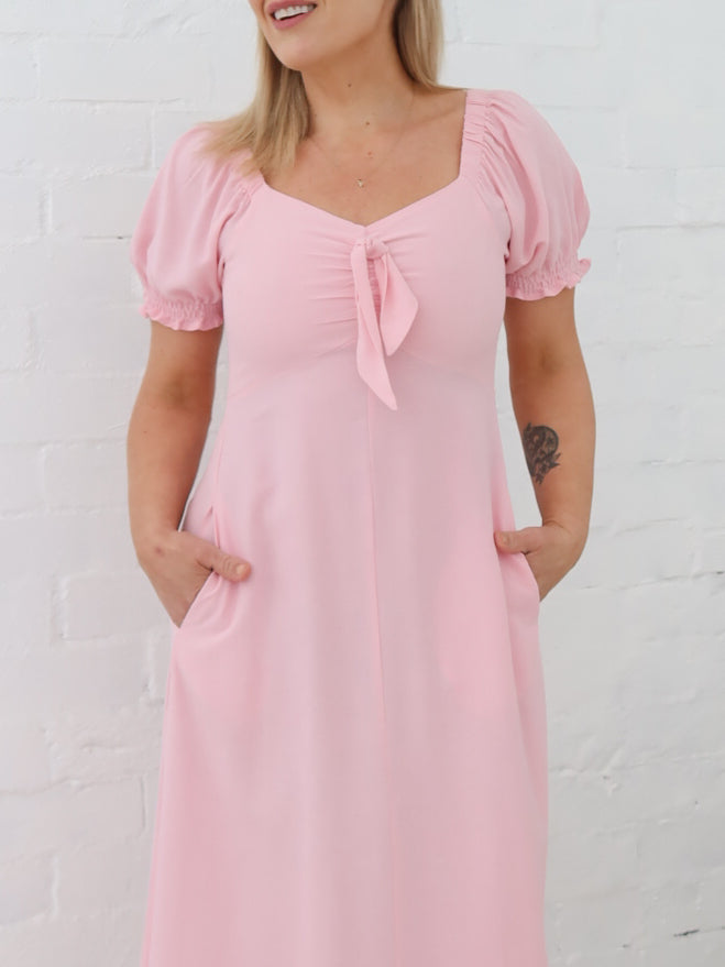 Estella Dress - Powder Pink