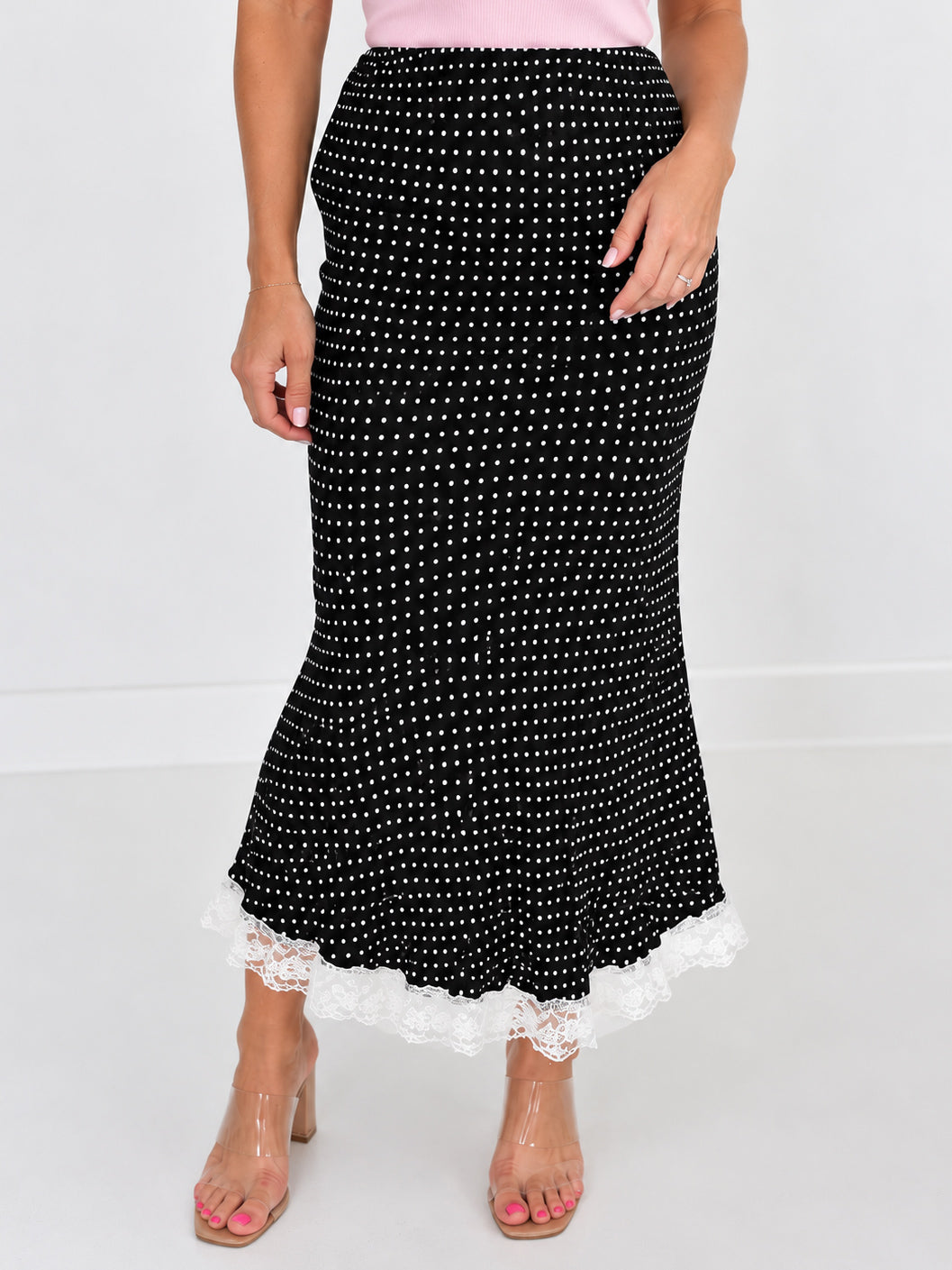 Dottie Skirt- Black/White