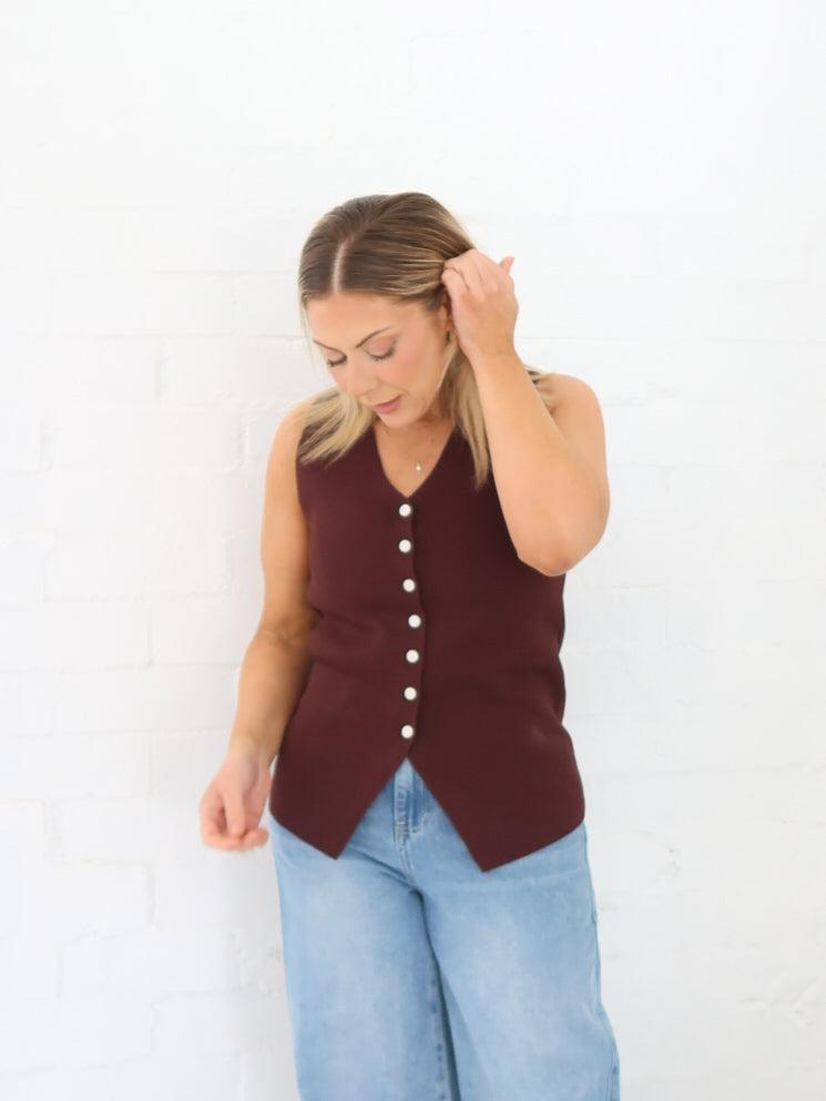 Parker Vest - Chocolate