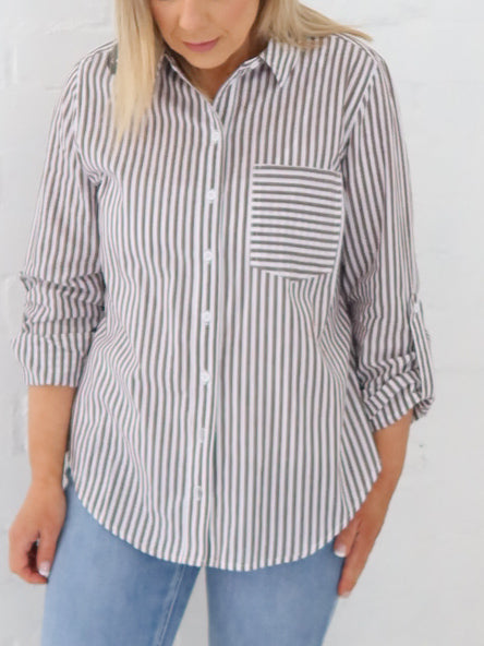 Emma Shirt- Chocolate