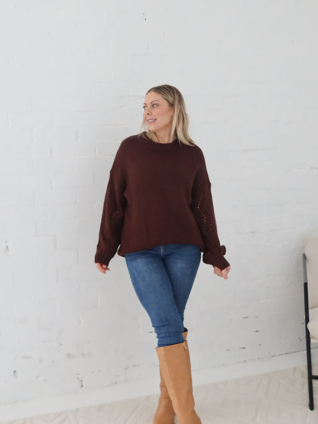 Ridley Knit- Chocolate