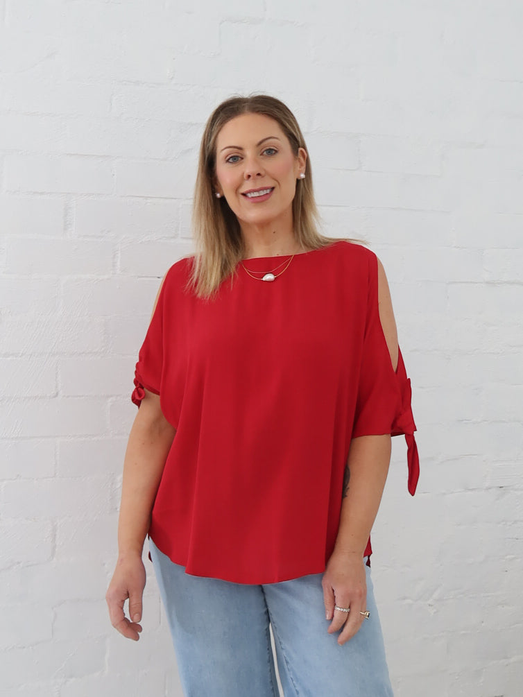 Rosella Top- Red