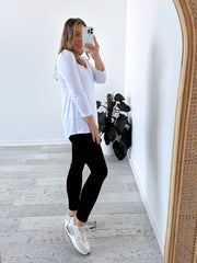 Lynette Long Sleeve Top - White