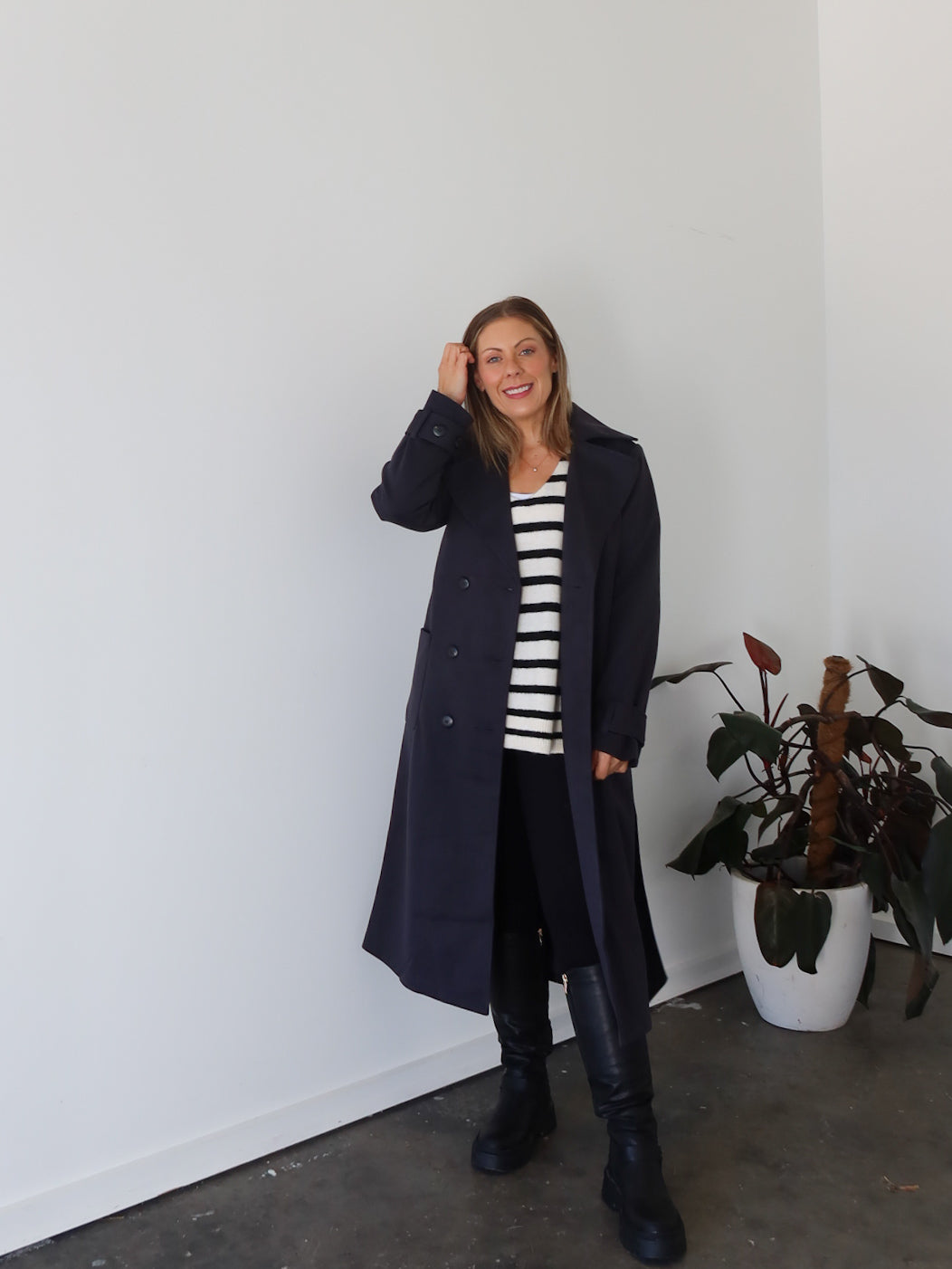 Hardin Coat - Dark Navy
