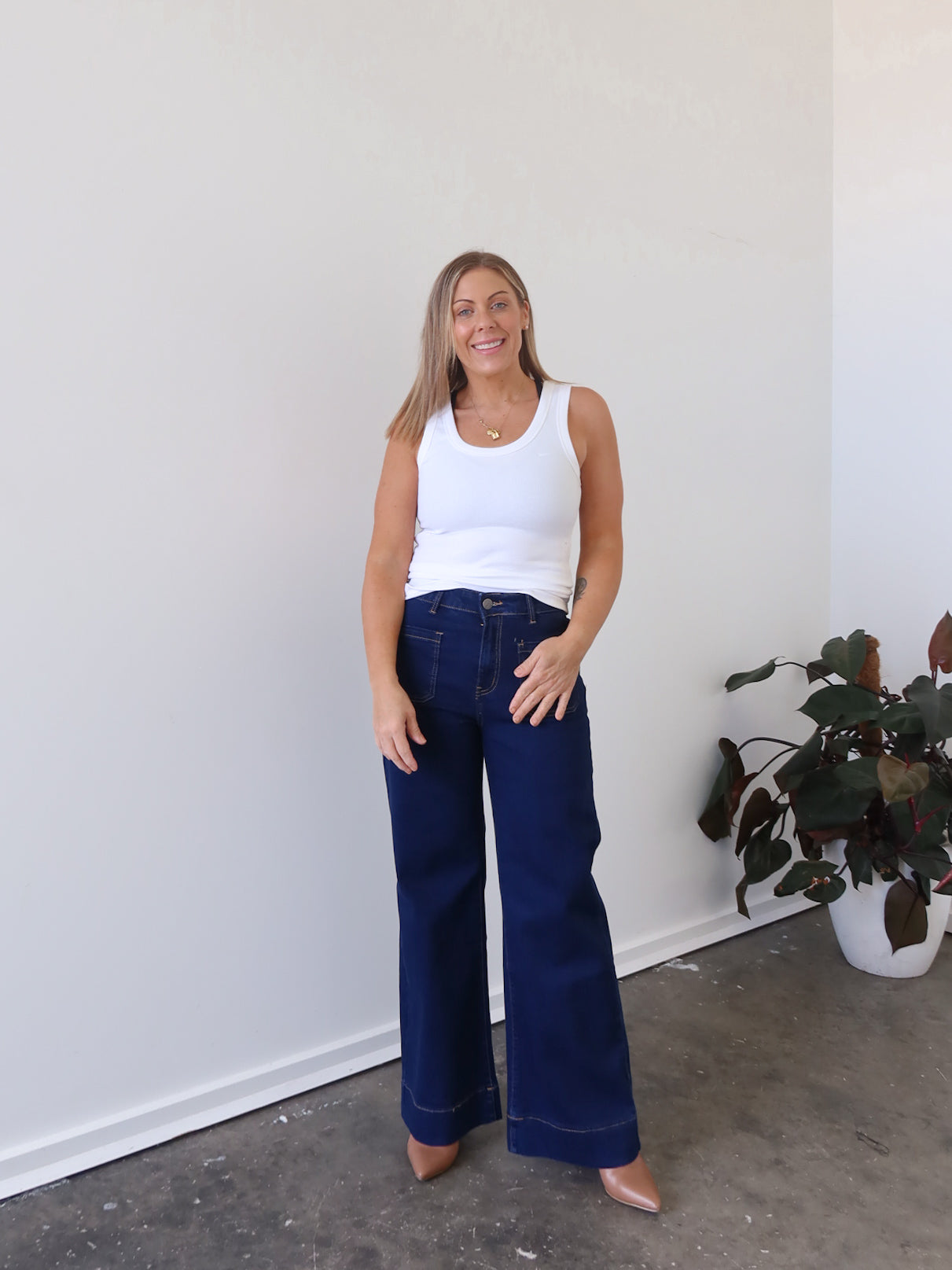 Charlee Tank - White