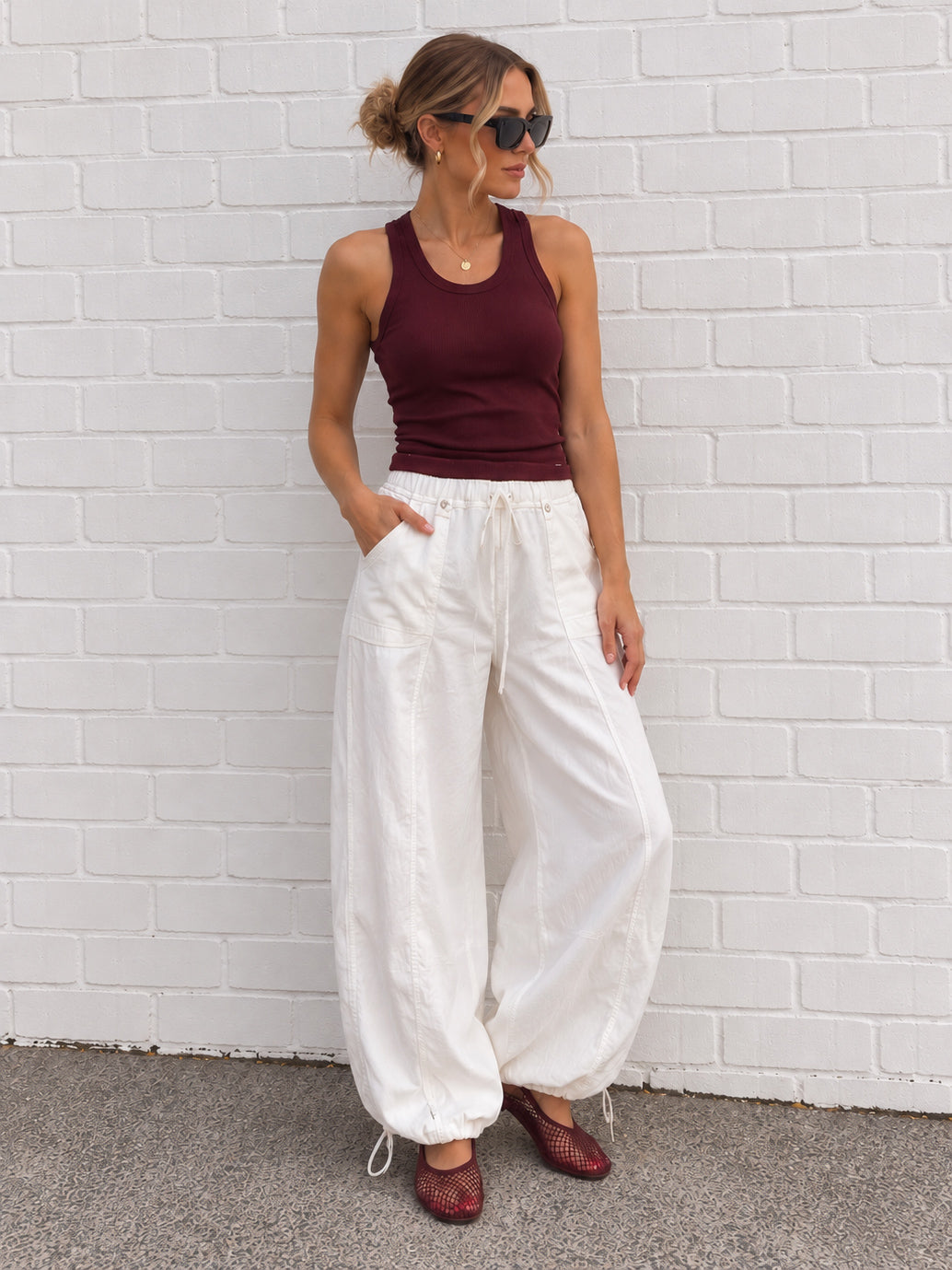 Cargo Pants- White