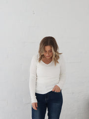 Dawson Knit Top - Warm White