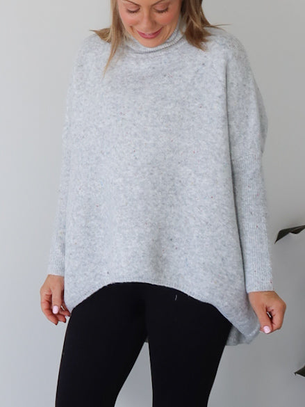 Yolanda Knit - Grey Fleck