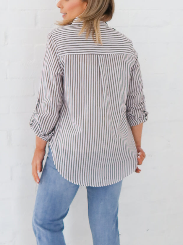 Emma Shirt- Chocolate