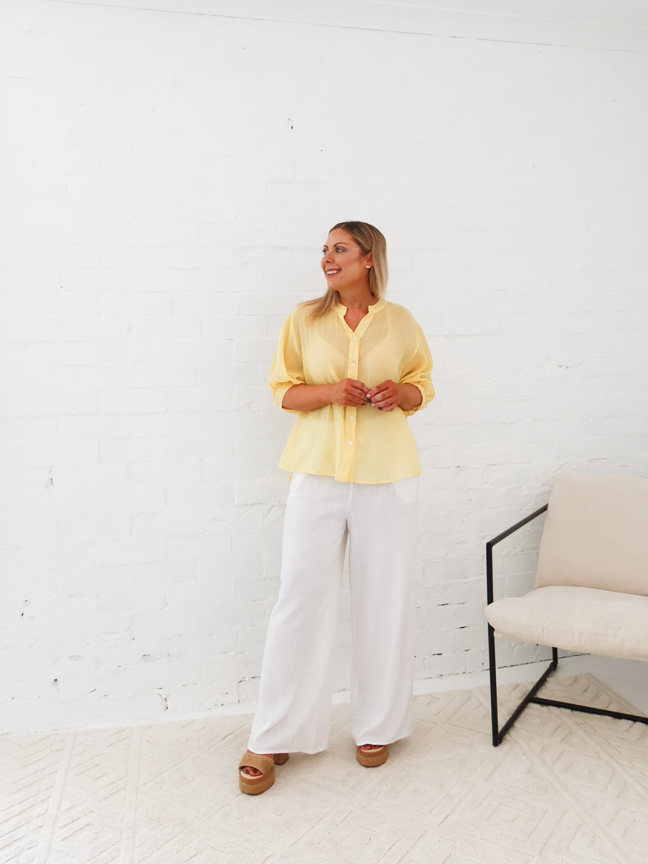 Mimi Blouse - Sunflower Lemon