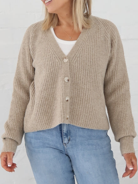 Dane Cardigan- Taupe