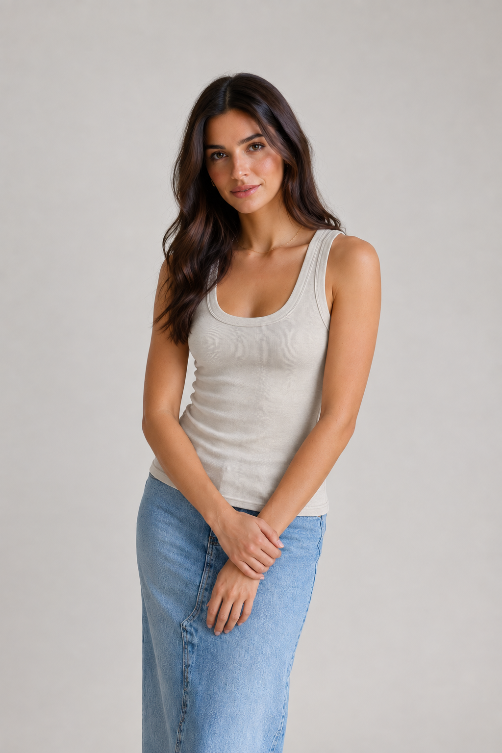Charlee Tank - Stone