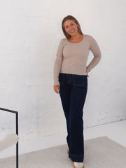 Selma Knit Top - Stone