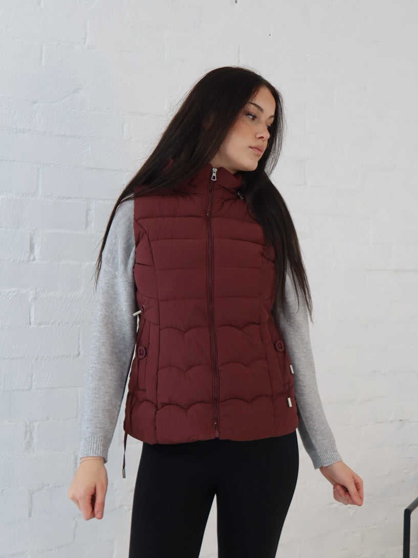 Luna Vest - Burgundy