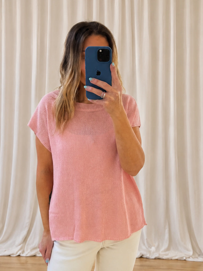 Mariah Knit Top - Pink